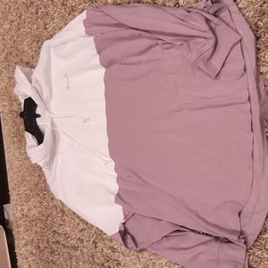 Oversized top with hoodie